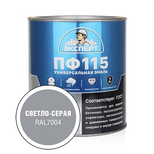 Эксперт Эмаль ПФ-115М, светло серая 2,7 кг, 6 шт.