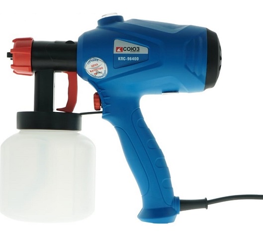 Краскопульт 400Вт с наддувом СОЮЗ КПС-96400