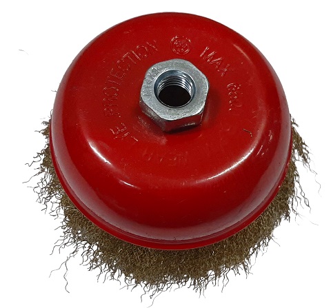 Щетка метал латунь 125мм