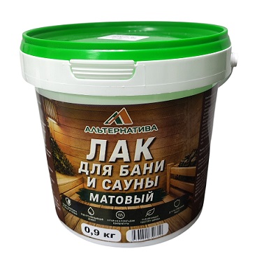 Лак для саун мат 0,9