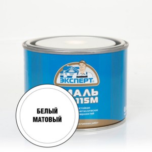 Эксперт Эмаль ПФ-115М, белая матовая 0,4 кг, 12 шт.