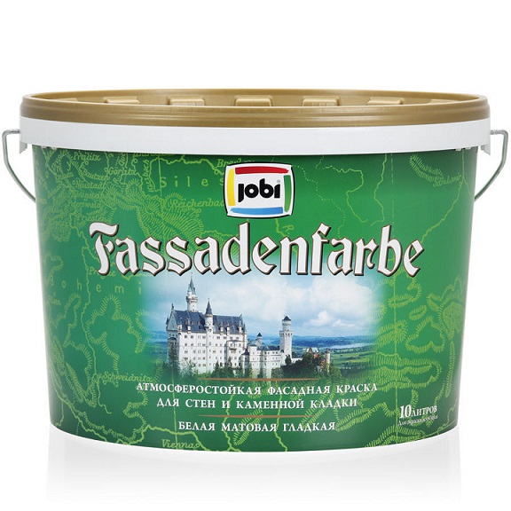 Jobi FASSADENFARBE (10л) Краска фасадная