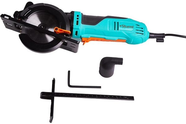 Пила минициркулярная 1000Вт, ТПД 125х22,2мм, пропил 48мм, Sturm!