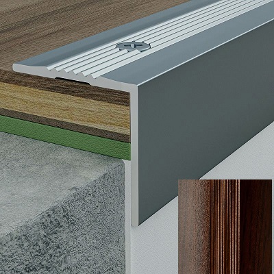 Угол 25х25 орех темный