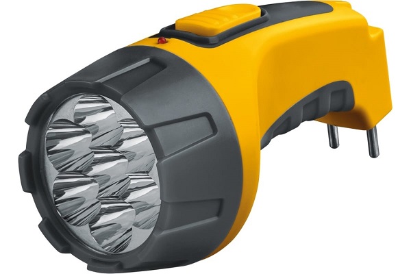 Фонарь руч. Navigator NPT-CP04-ACCU акк.4V 700Ah 7св.д, желт.,вилка 220V