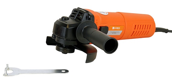 Машина углошлиф.СОЮЗ 1000Вт 125мм УШС-95125 11000 об-мин.,блок.шпинд.