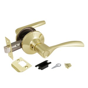 Ручка защелка DK610 PB-PS (6010 PB-P) (без фик.) золото AJAX