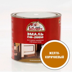 Эксперт Эмаль ПФ-266М, желто-корич 1,9 кг, 6 шт.
