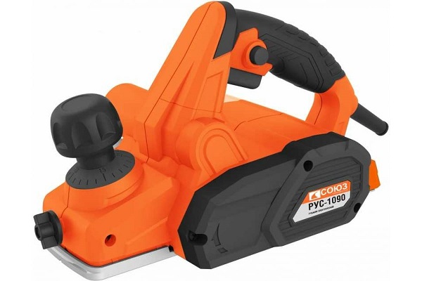 Рубанок электр.СОЮЗ РУС-1090 900Вт шир.82 мм, глуб.2мм, 17000 об.мин ПЫЛЕСБОР