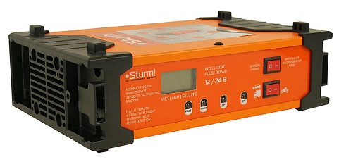 Инверторное заряд.устройство Sturm ВС1210PR ном.ток 10А для АКБ 12-24В 10-100Ач