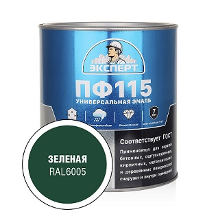 Эксперт Эмаль ПФ-115М, зеленая 2,7 кг, 6 шт.