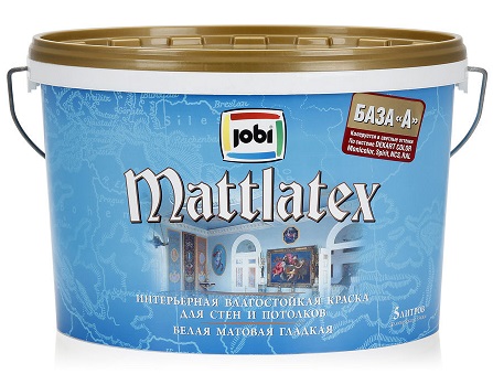 Jobi MATTLATEX O4, Краска влагостойкая  5л