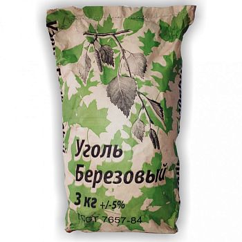 Уголь береза 3кг