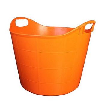 Гибкое ведро сверхпрочное оранжевое DECOR 60л, 5шт/уп