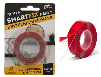 Лента Монтажн. Сверхпрочн. 15мм х 1,5м прозрачная W-СON  /36