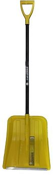 Лопата снег Гардена ФОБОС 405*450 ал.планка,фиберглас.черенок,V-ручка d32 