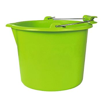 Ведро хозяйственное зелёное DECOR 10л, 15шт/уп
