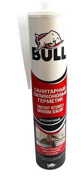 Bull Санитарный силикон Прозрачный 280мл (24шт/уп)