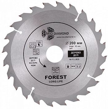 Диск пильный 200X24TX32/30mm (Trio-Diamond)