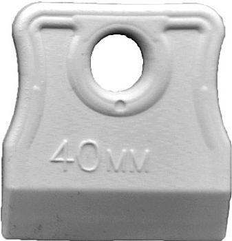 Шпатель резин. элласт. 40 мм Белый (5шт/980уп)