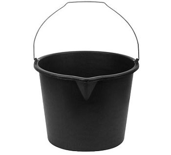 Ведро строительное черное "ДЭВЭРИ" 20л