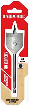 Сверло по дереву перовое 28х152мм "Hardcore"