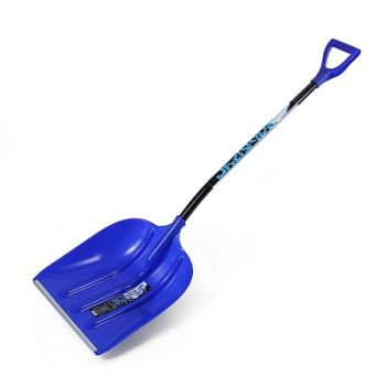 Лопата снег ЭЛЬБРУС 400*525 ал.планка,съемн.ал.черенок,V-ручка d32 100176