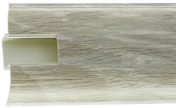  Плинтус с центр. К. каналом 58мм Дуб ливорский 838, 40шт (1*2,5м)