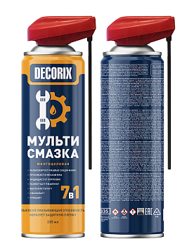 Мульти-смазка 7в1 многоцелевая со smart-распылителем DECORIX, 335мл