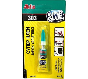 Akfix 303 Супер клей 3гр (288шт/уп)