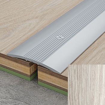 Универсальный стык 28мм 0,9 ясень серый