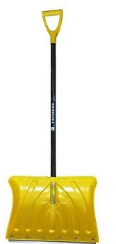 Лопата снег Гардена SnowПингвин 500*350 оц.планка, фиберглас.черен.,V- ручка d32  
