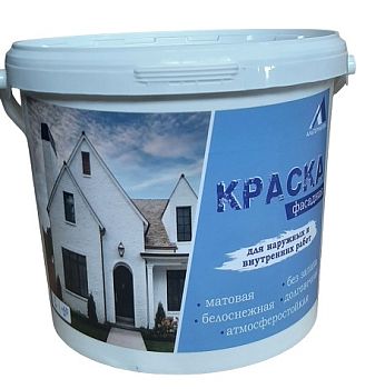 Краска фасадная белоснежная АЛЬТЕРНАТИВА 7 кг