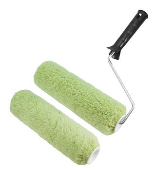 Валик полиакрил Зеленый 100мм, d 42мм, ручка 6мм, ворс 18мм, "B.E." (70шт/уп)