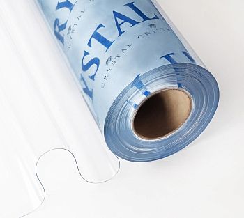 Клеёнка ПРОЗРАЧНАЯ CRYSTAL 100% ПВХ 0,60мм*0,6м*20м