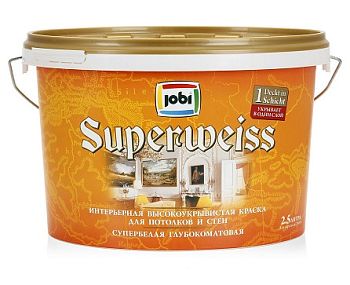 Jobi SUPERWEISS L3, Краска влагостойкая  2,5л