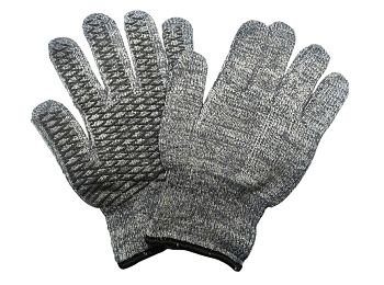 Перчатки Махровые серые с ПВХ 5шт/уп