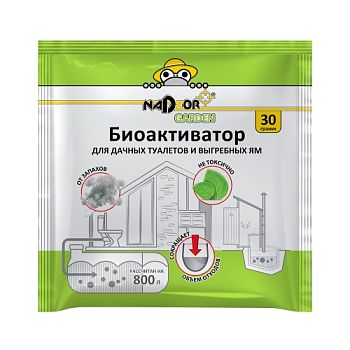 Биоактиватор д/дачных туалетов и септиков универс. в порошке 30гр Nadzor Garden