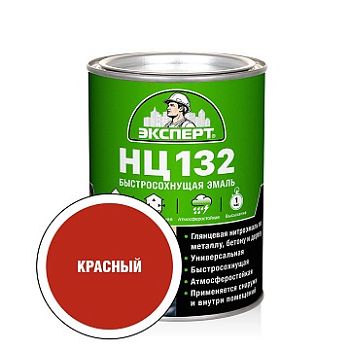 Эксперт ЭМАЛЬ НЦ-132П красная, 0,7 кг, 6 шт.