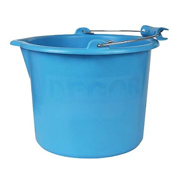 Ведро хозяйственное голубое DECOR 10л, 15шт/уп