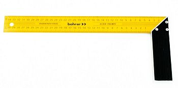 Угольник столярный металлический Bohrer 350мм , 120/12/1