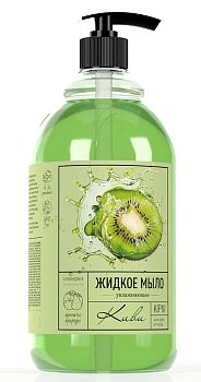 Мыло жидкое универсальное с дозатором KiPNi "Киви" 1 л 8шт/уп