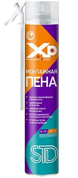 Пена "XP" STD бытовая всесезон., 600мл, 600г. 12шт