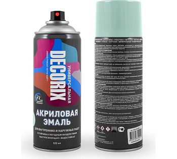 Аэрозольная эмаль унив. DECORIX, светло-салатовый (251) 520мл/12 шт