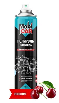 Полироль пластика глянцевый MobiCAR, 400 мл, вишня 12шт.