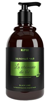 Мыло жид.парфюмир. для лица и тела с дозат. KiPNi "Зелёный чай" 380мл 25шт/уп 