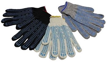 Перчатки ПВХ 7,5кл 6н ЛЮКС Белые п/эф прот.10/250