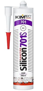 Силикон санитарный 701S "KIM TEC", белый, 310 мл, 20шт