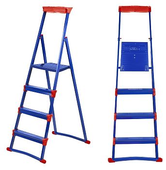 Стремянка 4 ступени для рыхлых поверхностей СМ4+ Nika