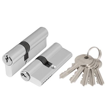 Цилиндр.механизм AX1000Key60 (AX100/60) (25+10+25) CP хром 5 кл.